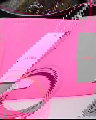 Poseta  noua S Oliver,  etichete atasate, esarfa noua Codello,  matase naturala, cadou