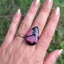 Inel Rodonit si Argint 925 - IN1372 - Inel pietre semipretioase, inel statement reglabil, bijuterii rodonit, inel cadou, bijuterii cadou, cadou romantic, cristale vindecatoare, cristale de colectie