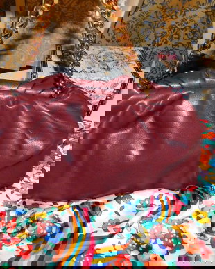 Poseta  eleganta de mina, Parfois, esarfa foarte mare, noua, asortata