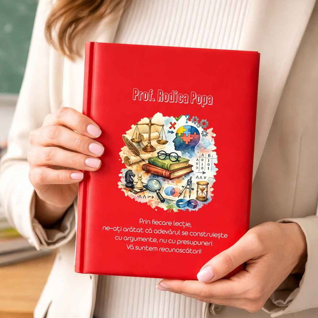 Agendă Personalizată Cadou pentru Profesoara de Logică