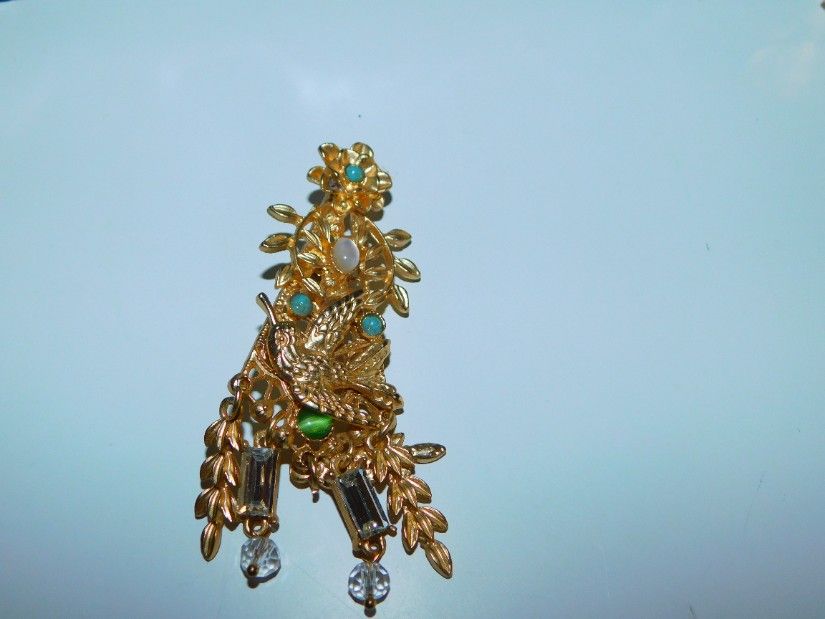 Poseta vintage  piele  sarpe lacuita, deosebita,  brosa vintage   cu turcoaze cadou,