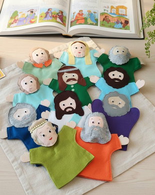 Păpuși de mână pentru teatru de păpuși, handmade