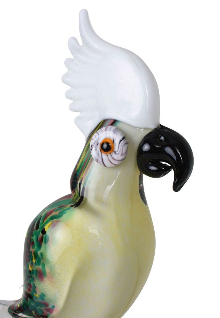 Cacadu-figurina decorativa din sticla Murano