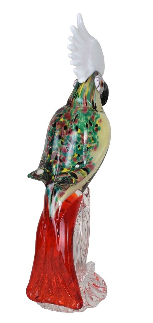 Cacadu-figurina decorativa din sticla Murano