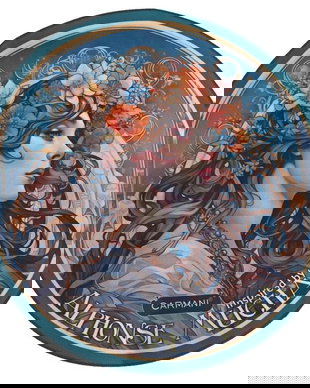 Servet decorativ Alfons Mucha