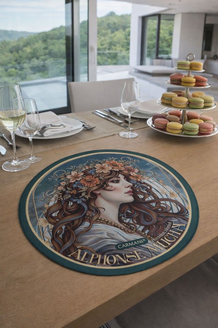 Servet decorativ Alfons Mucha