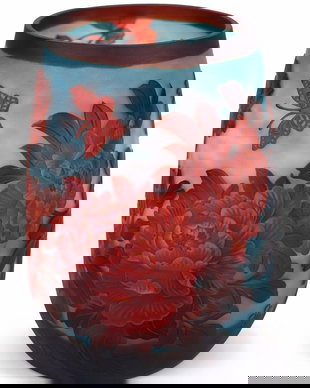 Bujori-vaza din sticla Galle