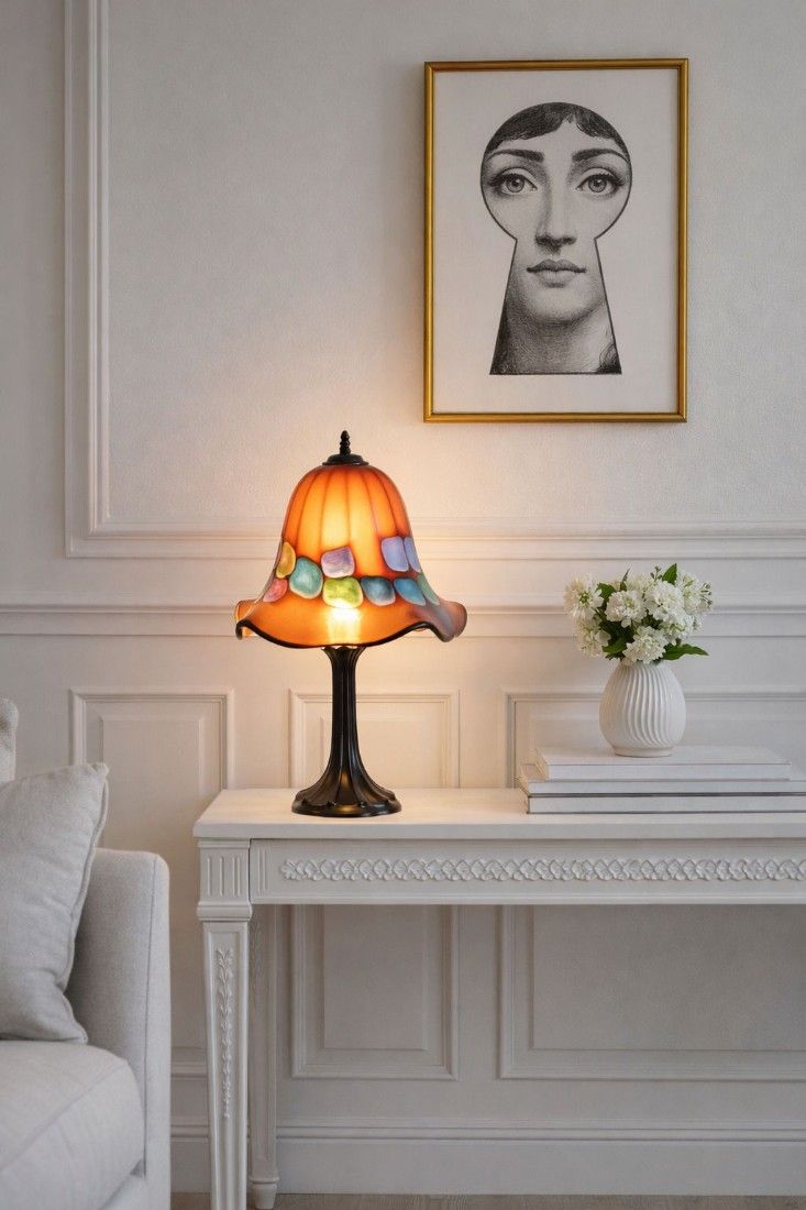 Lampa de masa din sticla Murano