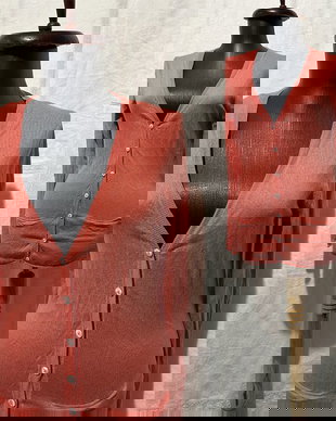 Cardigan mătase naturală și cașmir zmeură