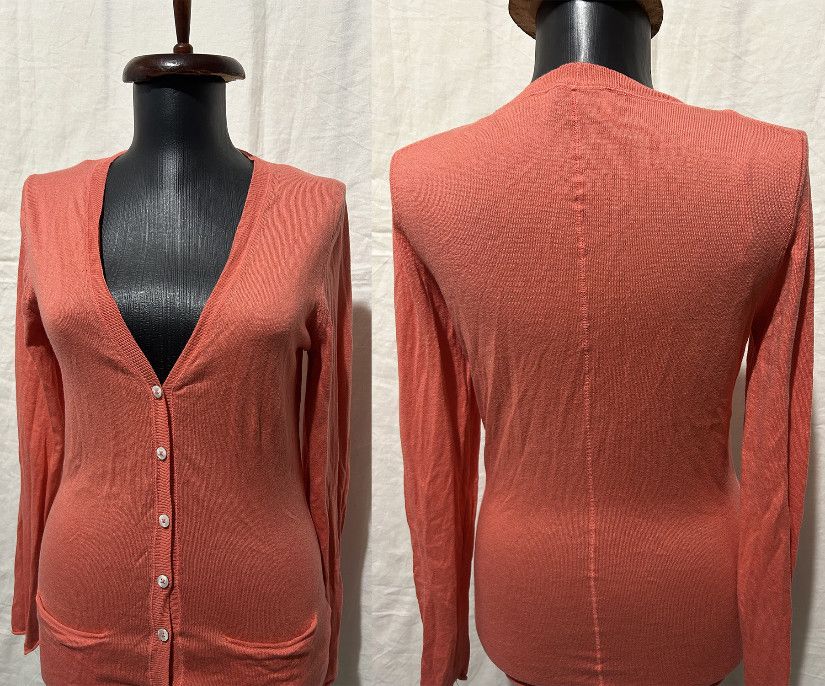 Cardigan mătase naturală și cașmir zmeură