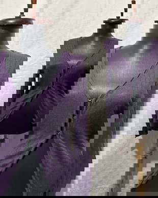 HUGO BOSS CARDIGAN IN VIOLET