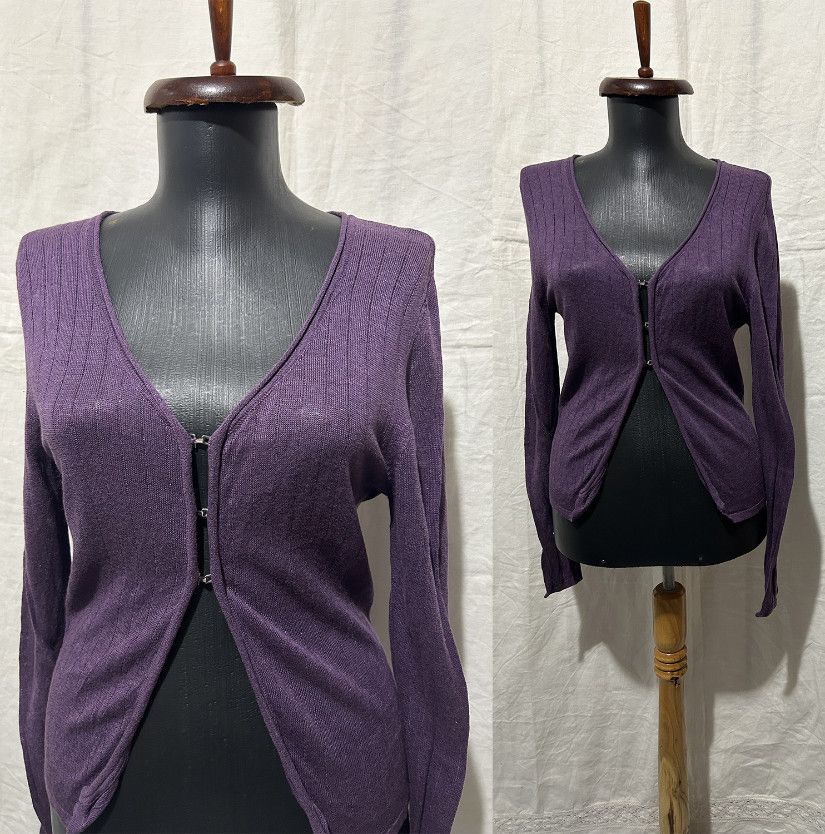 HUGO BOSS CARDIGAN IN VIOLET