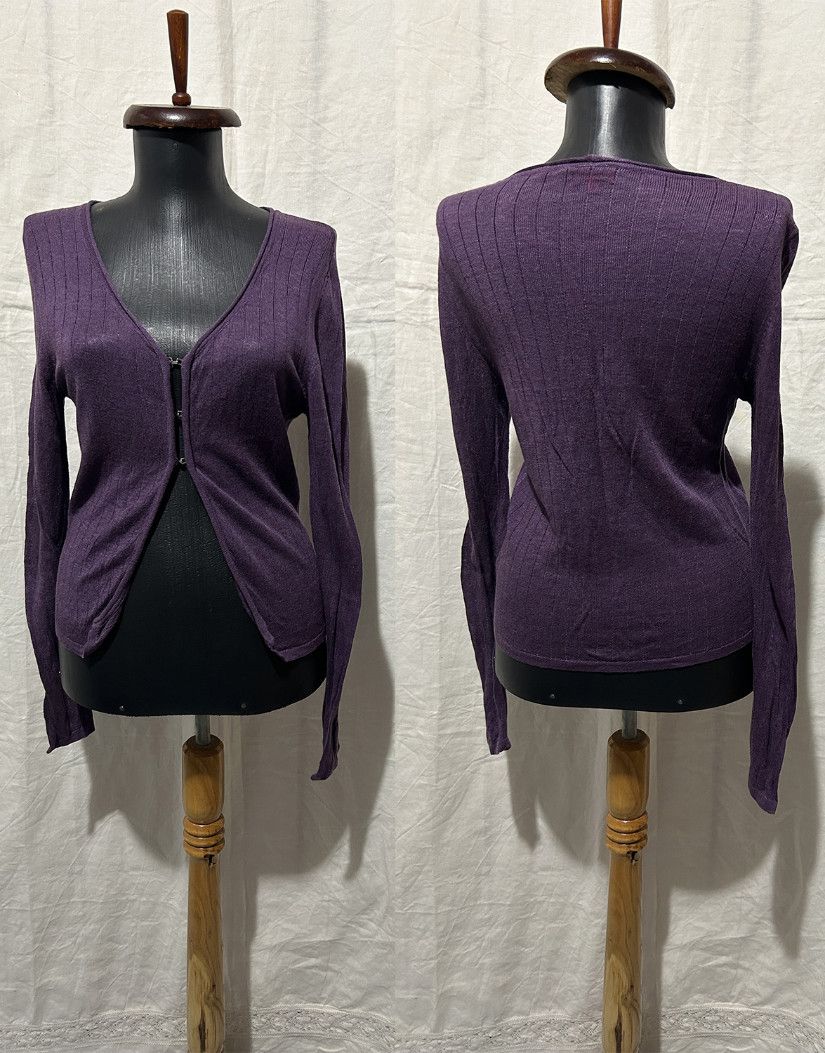 HUGO BOSS CARDIGAN IN VIOLET