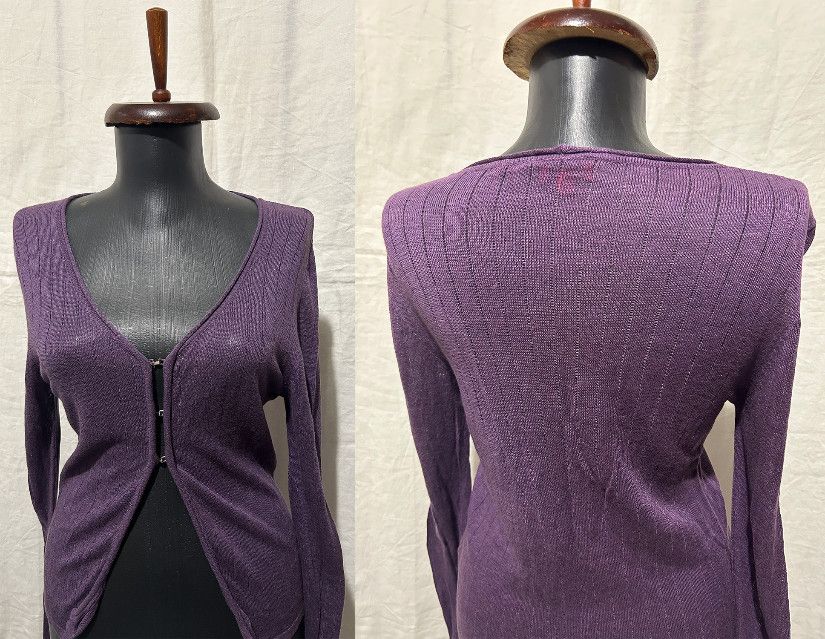 HUGO BOSS CARDIGAN IN VIOLET