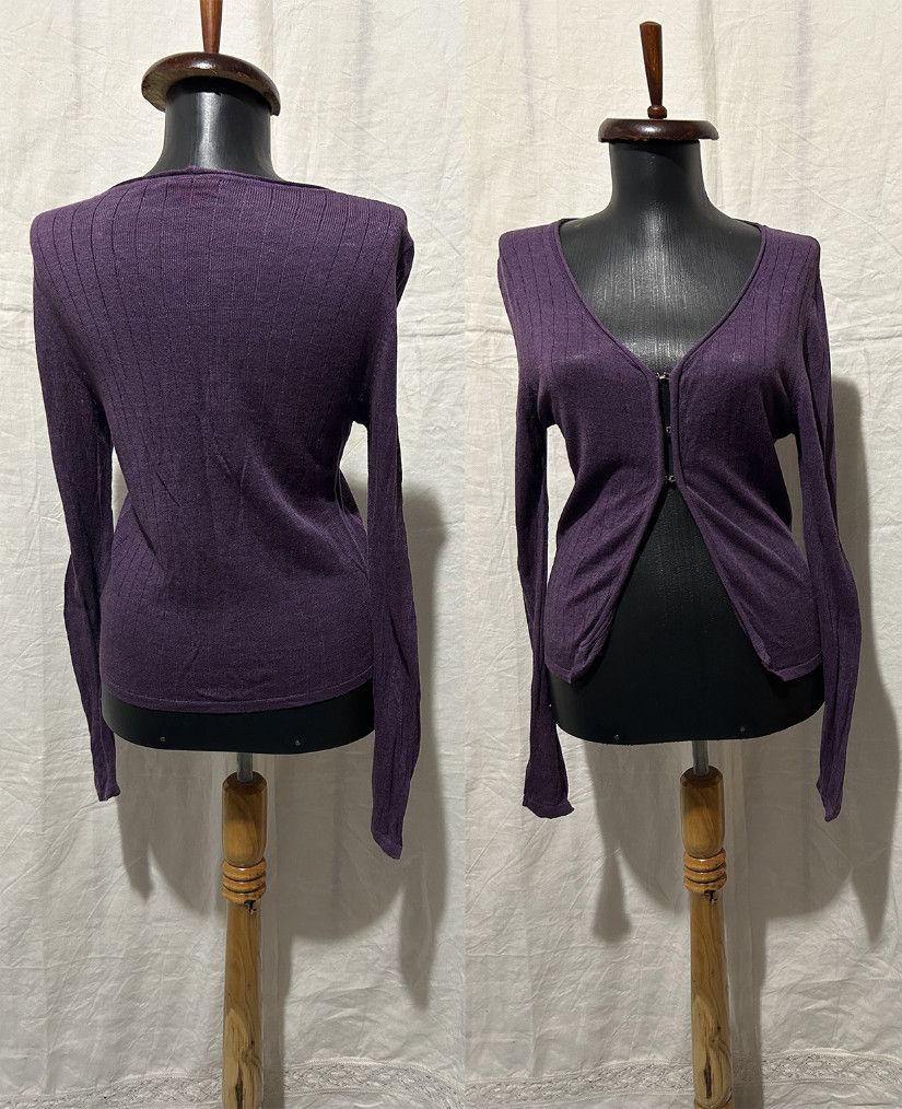 HUGO BOSS CARDIGAN IN VIOLET