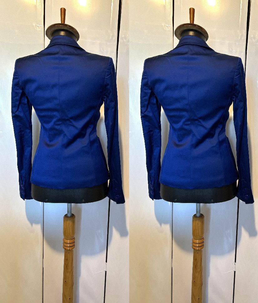 Pinko sacou bumbac albastru royal