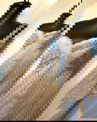 Rochie mătase naturala rose pudră