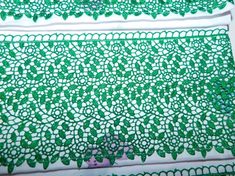 6  fete perna  bumbac ,  dantela deosebita, 2 mari si  4  50 x 70  cm