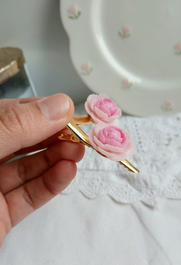Set agrafe Peony