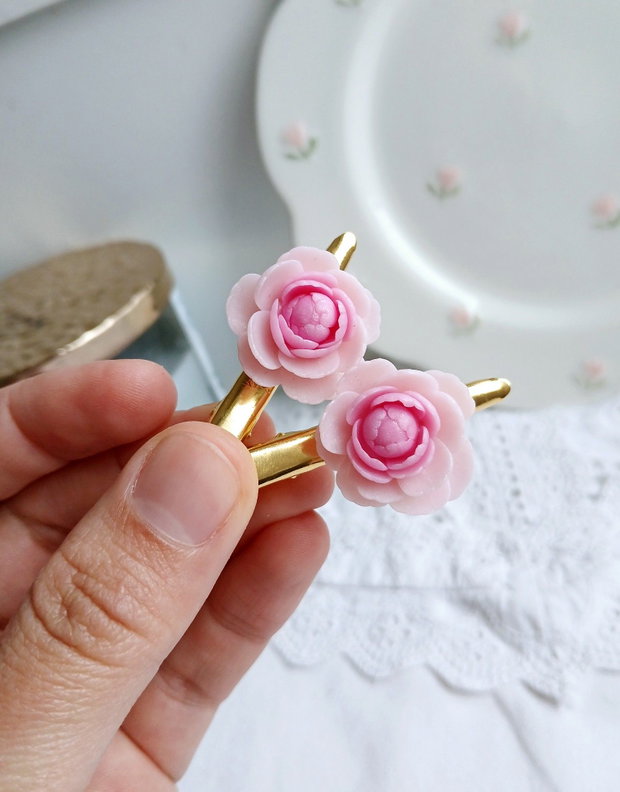 Set agrafe Peony