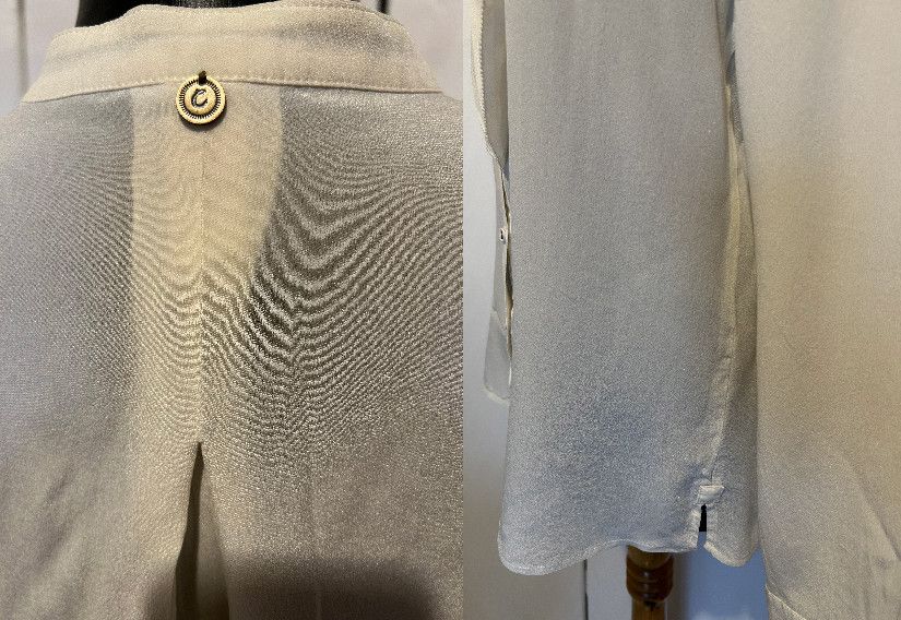 Campus bluză mătase naturală cu jabou