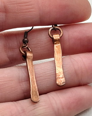 Cercei unicat , cercei din cupru, cercei handmade