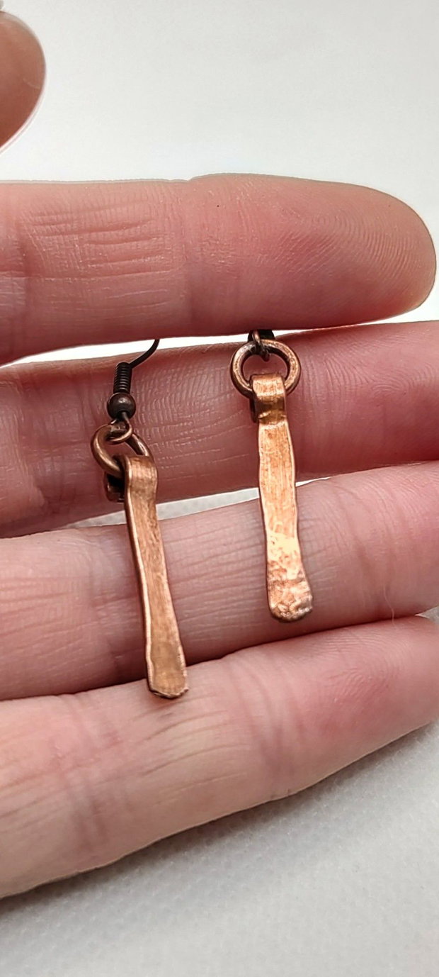 Cercei unicat , cercei din cupru, cercei handmade