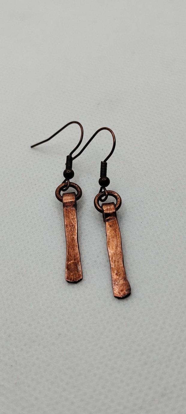 Cercei unicat , cercei din cupru, cercei handmade
