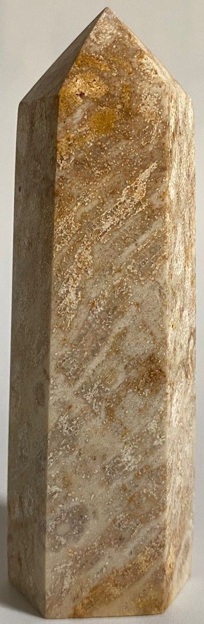 Coral Fosilizat - Obelisc piatra semipretioasa