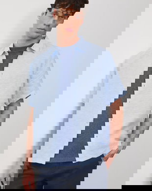 Medicine cămașă pentru bărbați, din in