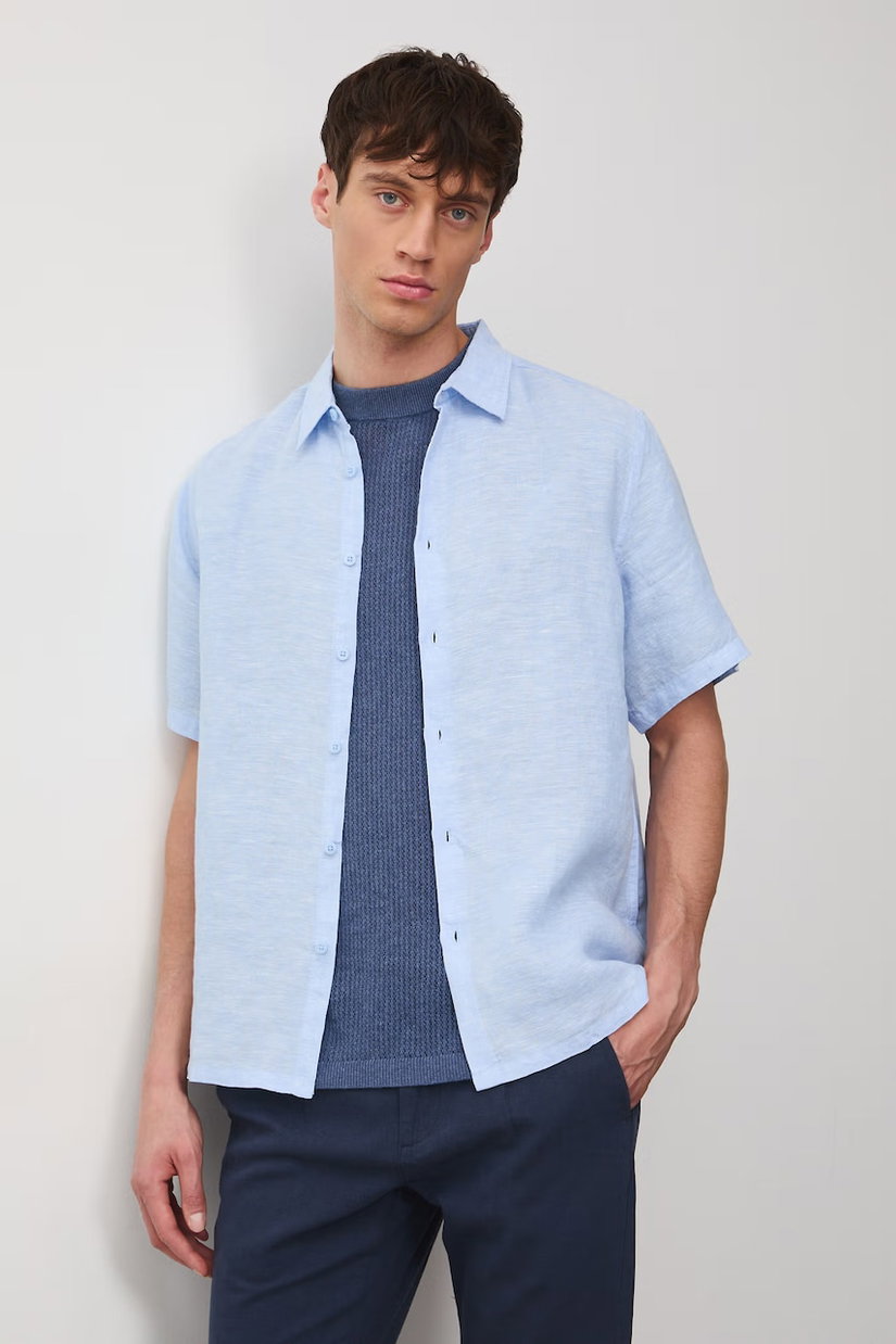 Medicine cămașă pentru bărbați, din in