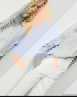 Medicine cămașă pentru femei, din in