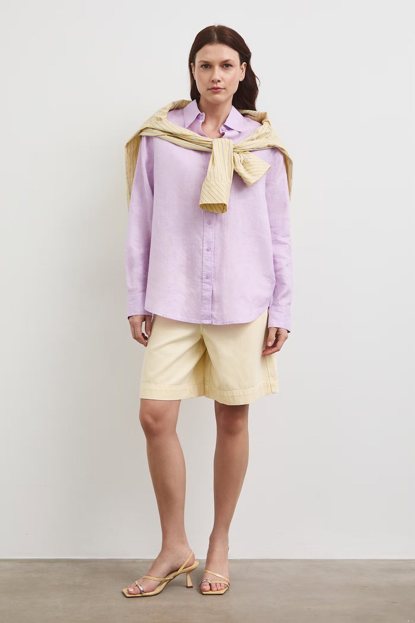 Medicine cămașă pentru femei, din in