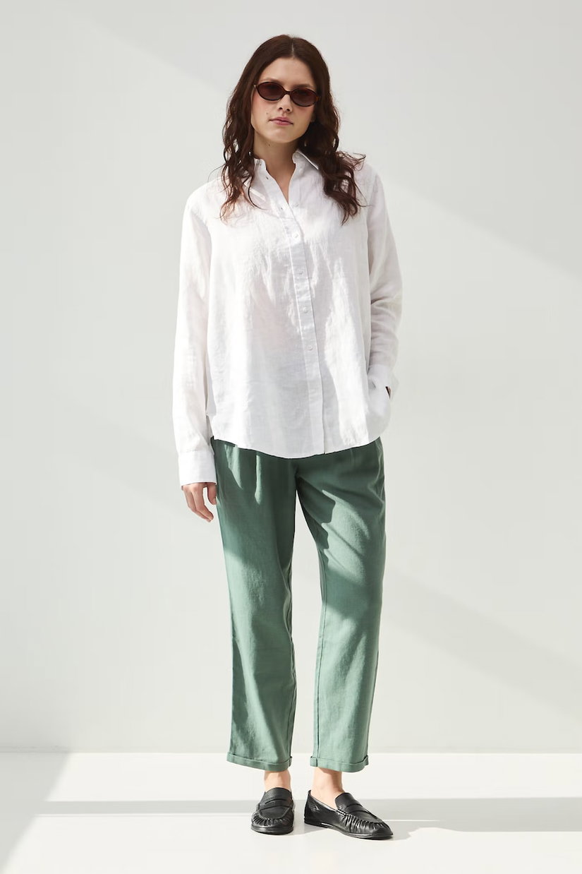 Medicine cămașă pentru femei, din in