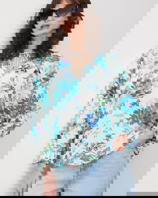 Medicine bluză pentru femei, cu vâscoză