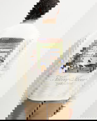 Filling Pieces hanorac oversized bărbătesc din bumbac Bakery