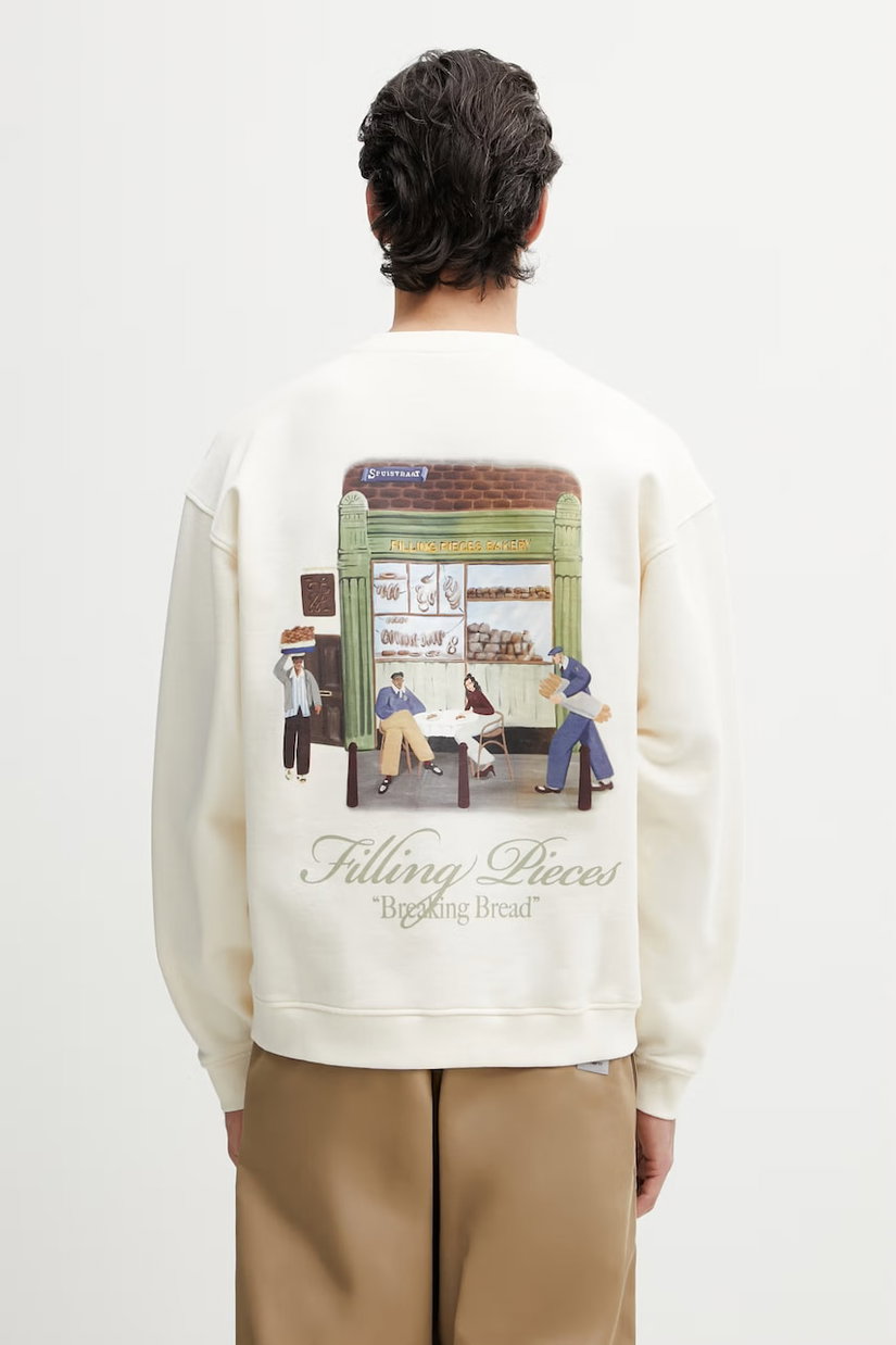 Filling Pieces hanorac oversized bărbătesc din bumbac Bakery