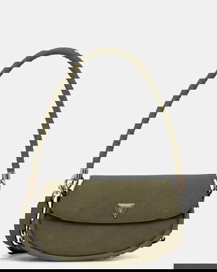 Guess geantă de femei cu imitație de piele întoarsă DANYA