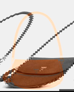 Guess geantă de damă cu imitație de piele întoarsă DANYA