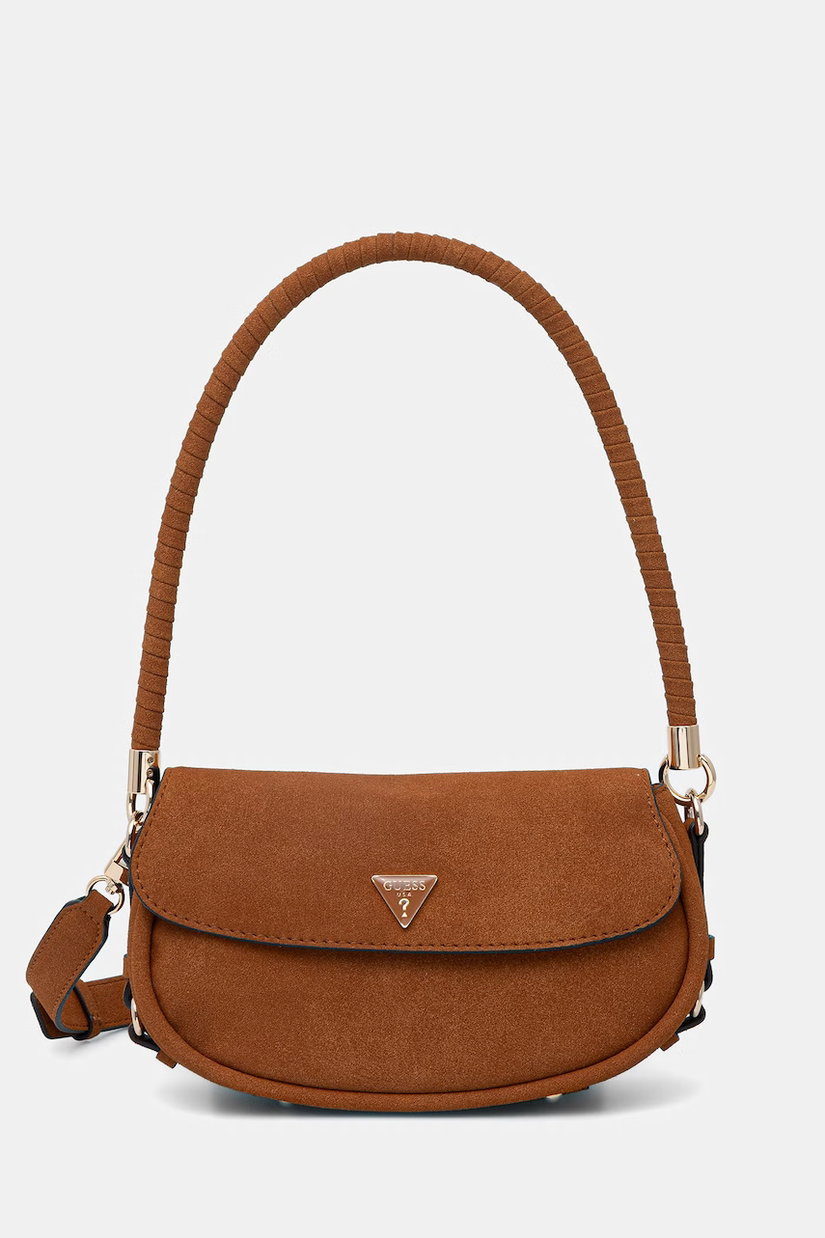 Guess geantă de damă cu imitație de piele întoarsă DANYA