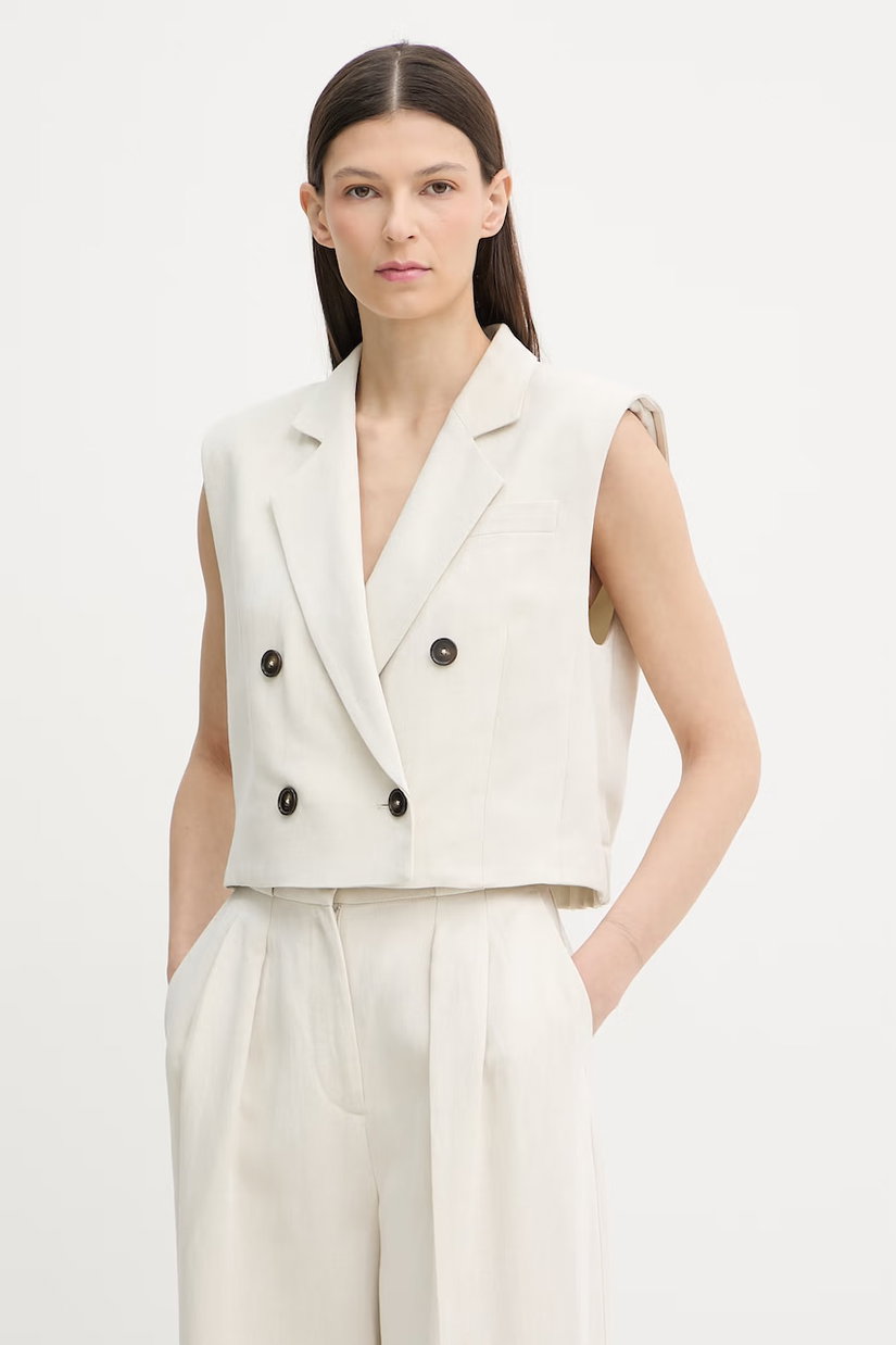 Marc O'Polo vestă cu două rânduri de nasturi pentru femei, din vâscoză