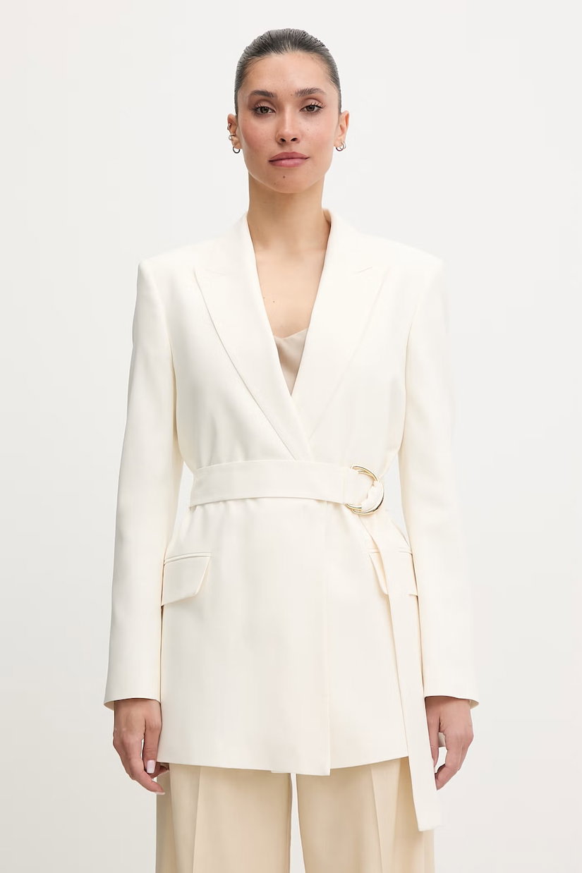 HUGO sacou cu un singur rând de nasturi pentru femei, cu vâscoză Abivanna