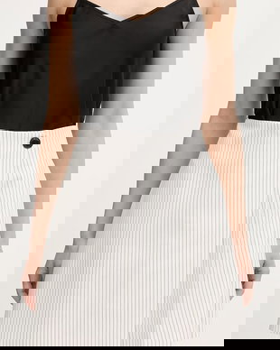 HUGO fustă plisată cu vâscoză Riberi