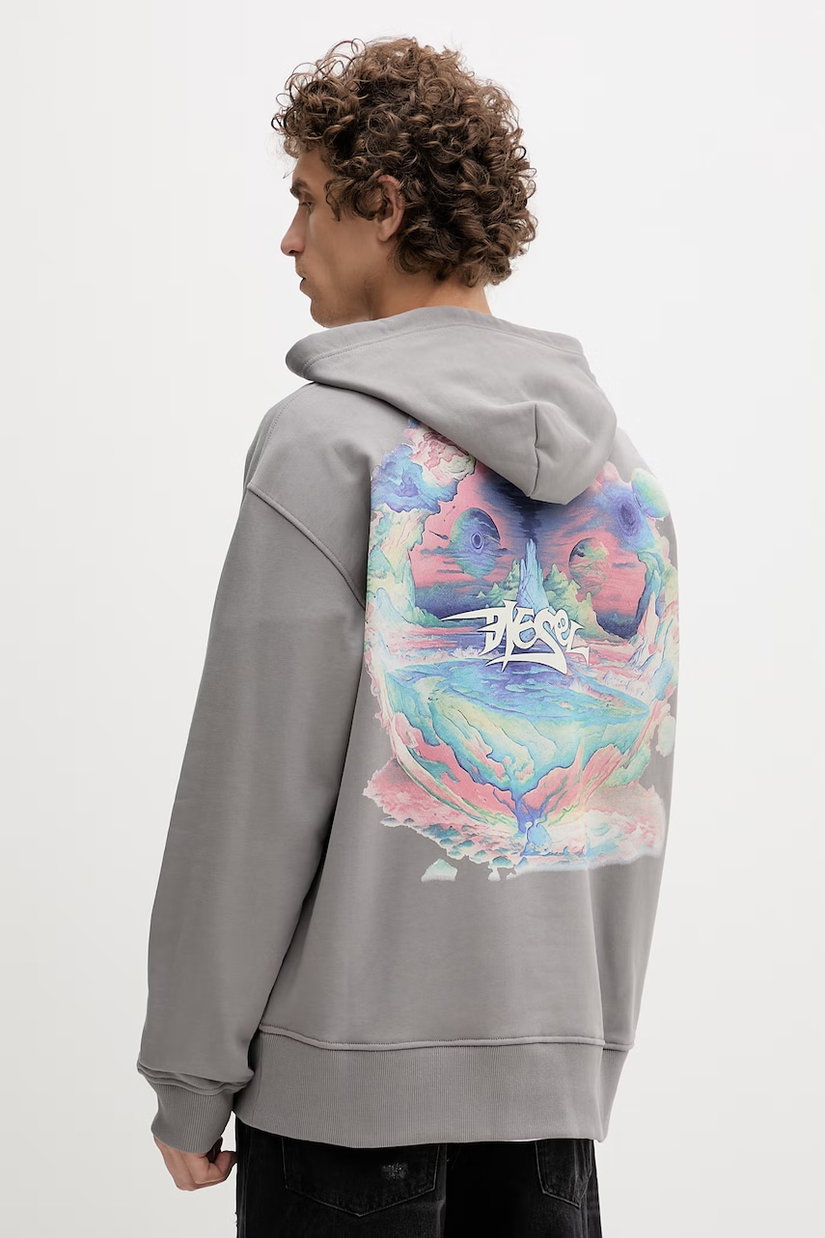 Diesel hanorac pentru bărbați, din bumbac S-MACS-HOOD-V2