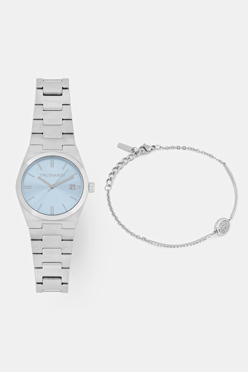 Trussardi set ceas și brățară pentru femei T-MILANO