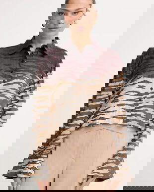 Pinko cămașă pentru femei, cu vâscoză