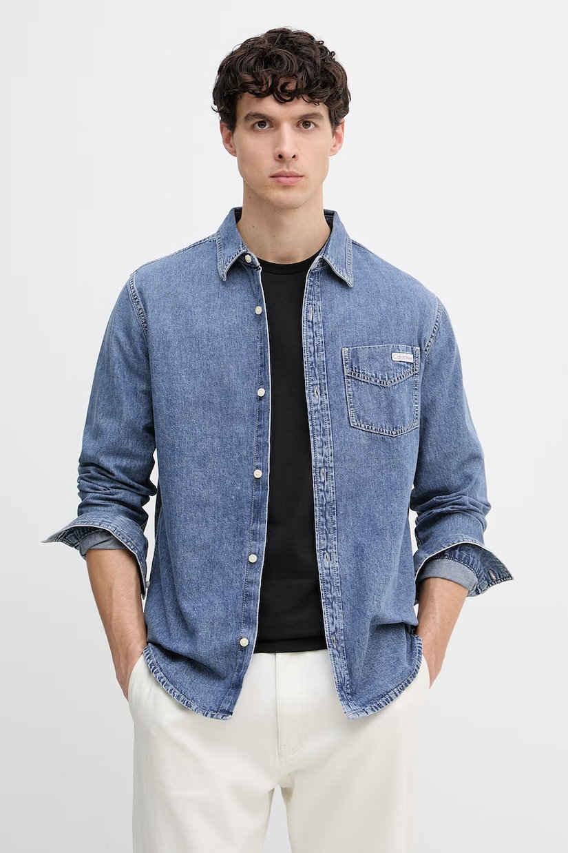 Calvin Klein Jeans cămașă pentru bărbați, din denim