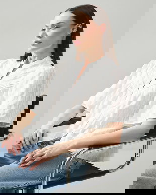 Medicine Bluză tip cămașă pentru femei, din bumbac