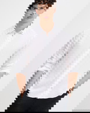 Joop! cămașă pentru bărbați, cu amestec de in