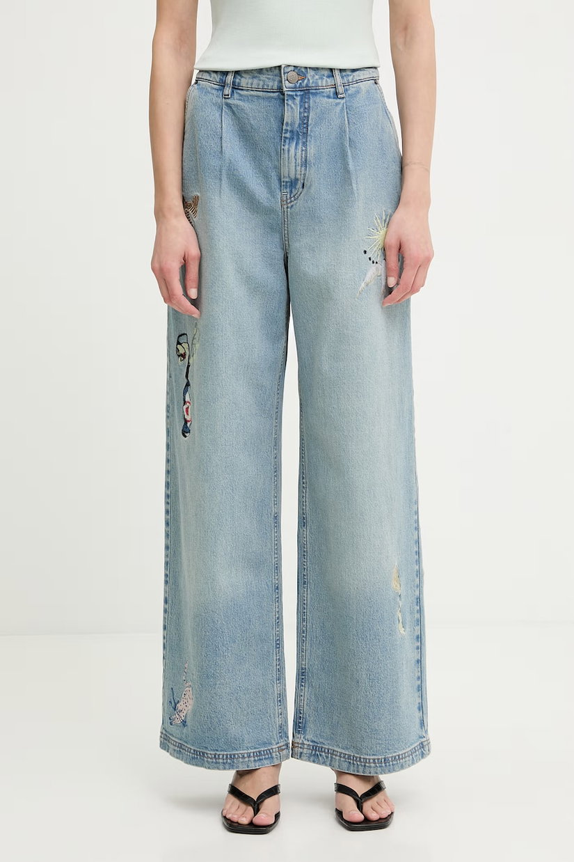 MUNTHE blugi wide leg pentru femei BRALI